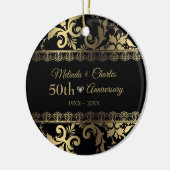 Goldrausch Keramik Ornament (Links)