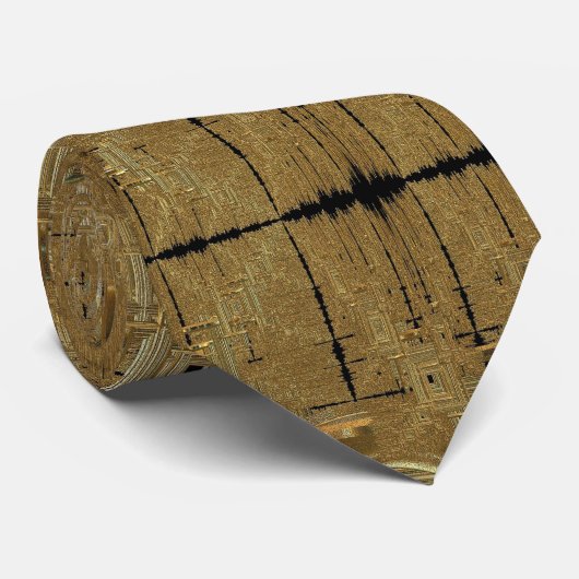 Goldrausch-Krawatte Krawatte (Gerollt)