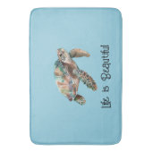 Goldrausch-Meeresschildkröte Badematte (Vorderseite Vertikal)