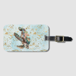 Goldrausch-Meeresschildkröte Gepäckanhänger