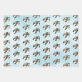 Goldrausch-Meeresschildkröte Geschenkpapier Set (Vorderseite)