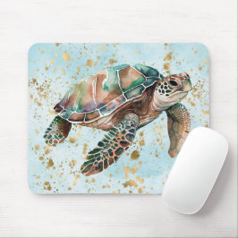 Goldrausch-Meeresschildkröte Mousepad