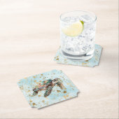 Goldrausch-Meeresschildkröte Untersetzer (Vor Ort)