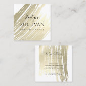 Goldrausch Quadratische Visitenkarte (Vorne/Hinten)