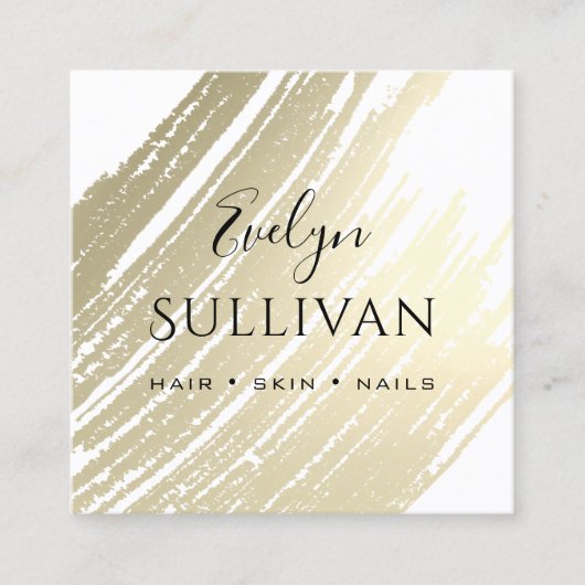 Goldrausch Quadratische Visitenkarte (Vorderseite)