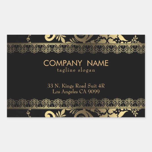 Goldrausch Rechteckiger Aufkleber (Vorderseite)