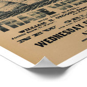 Goldrausch-Reiseplakate Poster (Ecke)