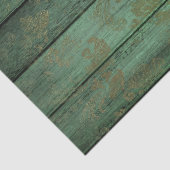 Goldrausch über grünes Holz Seidenpapier (Detail)