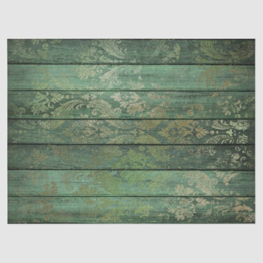 Goldrausch über grünes Holz Seidenpapier (Vorderseite)