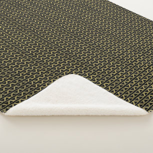 Goldreangle Abstrakt Modernes Random-Muster Sherpadecke