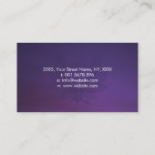 GoldReiki heilendes Symbol in Lotus-Blumenblättern Visitenkarte (Rückseite)