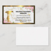 Goldreinigung | BLUME | Metallisch Visitenkarte (Vorne/Hinten)