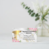 Goldreinigung | BLUME | Seifenspulen Visitenkarte (Stehend Vorderseite)