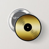 GOLDRekordalbum Button (Vorne & Hinten)