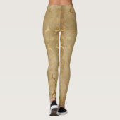 Goldren und Schneeflocke-Leggings Leggings (Rückseite)