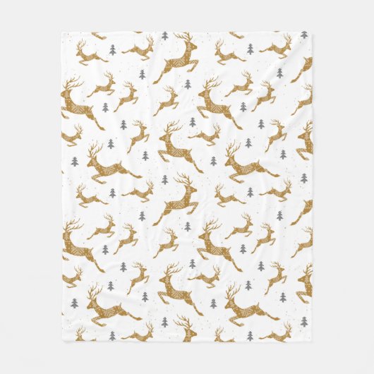 Goldrennmuster Fleecedecke (Vorderseite)