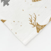 Goldrennmuster Fleecedecke (Ecke)