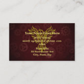 Goldring-Adler, Bordeaux-Cogs, Finanzberater Hinweiskarte (Rückseite)