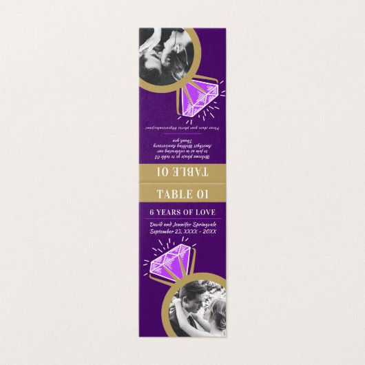 Goldring-Amethyst-Foto zum 6. Hochzeitstag (Außenseite Aufgefaltet)