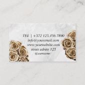 Goldring-Planungs-Design-Styling-Services Visitenkarte (Rückseite)