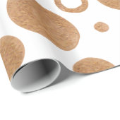 Goldringe und -punkte geschenkpapier (Rolleneckpunkt)