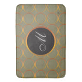 Goldringmonogramm Badematte (Vorderseite Vertikal)