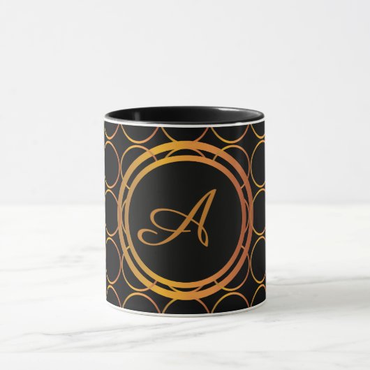 Goldringmonogramm Tasse (Zentrum)