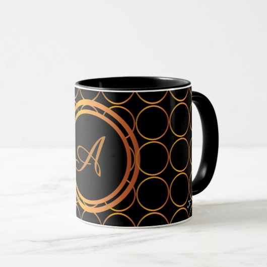 Goldringmonogramm Tasse (VorderseiteRechts)