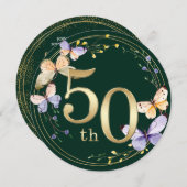 Goldringring-Kranz 50 Jahre Jubiläum Einladung (Vorne/Hinten)