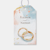 Goldrings Frühlingshochzeit Geschenkanhänger (Vorderseite)