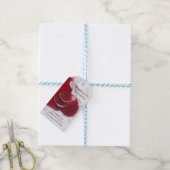 Goldrings Rose Petals Design Hochzeit Geschenkanhänger (Mit Garn)