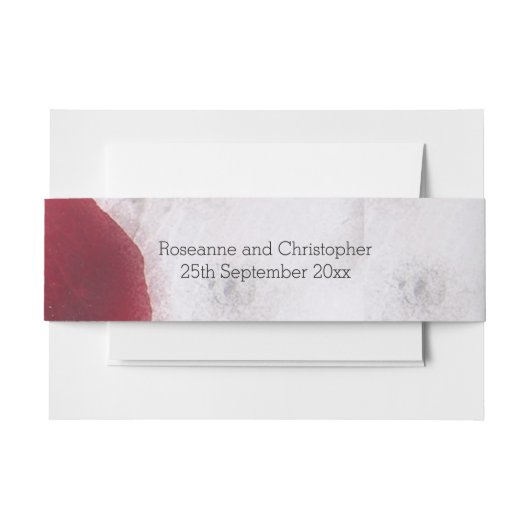 Goldrings Rose Petals Wedding Einladungsbanderole (Vorderseite Beispiel)