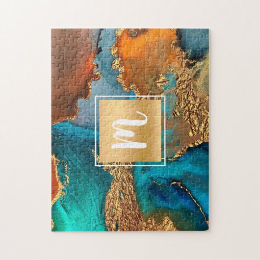 Goldröde Puzzle (Vertikal)