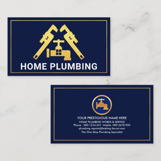 Goldrohrwickler Visitenkarte (Vorne/Hinten)