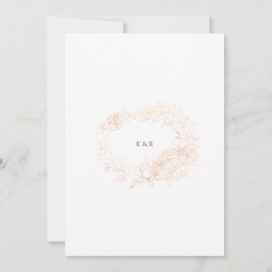 Goldromantische Blumenzeremonie (Rückseite)