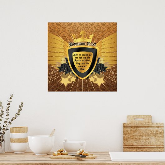 Goldrömer 8:14, Söhne Gottes Poster (Küche)