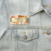 goldrosa Aquarell Imitat Namensschild (Beispiel)