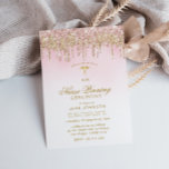 Goldrosa Glitzer Nurse-Gewinnerei Einladung<br><div class="desc">Ein modernes,  elegantes Design mit goldfarbenem und rosa Glitzer. Auf diesem Abschluss-Einladungsvorlage können Sie den Text und die Farbgestaltung individuell gestalten.</div>