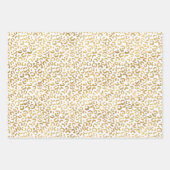 Goldrosa Leopardrucke Geschenkpapier Set (Vorderseite 3)