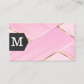 Goldrosa Marmor Visitenkarte (Vorderseite)