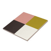 Goldrosa Schokolade Elfenbein Fliese (Seite)