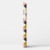 Goldrosa Schokolade Elfenbein Kariert Case-Mate iPhone Hülle (Rückseite / Links)