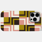 Goldrosa Schokolade Elfenbein Kariert Case-Mate iPhone Hülle (Rückseite (Horizontal))