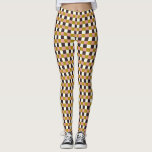 Goldrosa Schokolade Elfenbein Kariert Leggings<br><div class="desc">... </div>