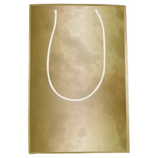 GoldRosen-Marmor-Medium Mittlere Geschenktüte (Vorderseite)