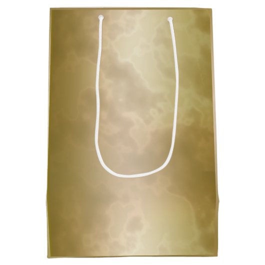 GoldRosen-Marmor-Medium Mittlere Geschenktüte (Rückseite)