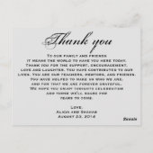 GoldRosenlavendel Hochzeits-Abendessen-Menü danken Postkarte (Rückseite)