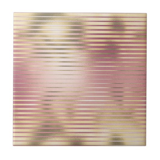 Goldrot-Rosa-Metallfolie Fliese (Vorderseite)