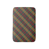 Goldrot und grüne Weihnachtsdrucke Kariert Badematte (Vorderseite Vertikal)