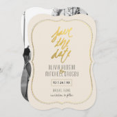 Goldrötsel Save the Date (Vorne/Hinten)